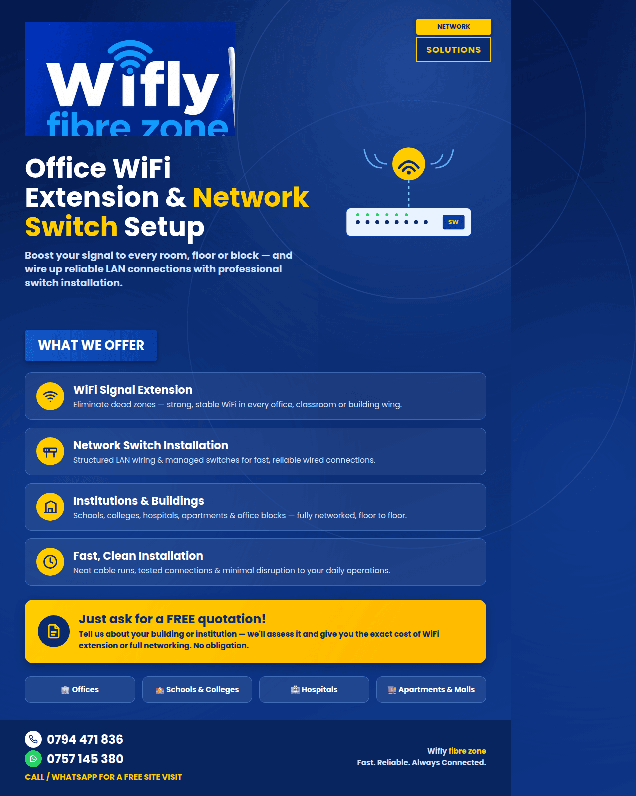 Office & Institution WiFi Extension